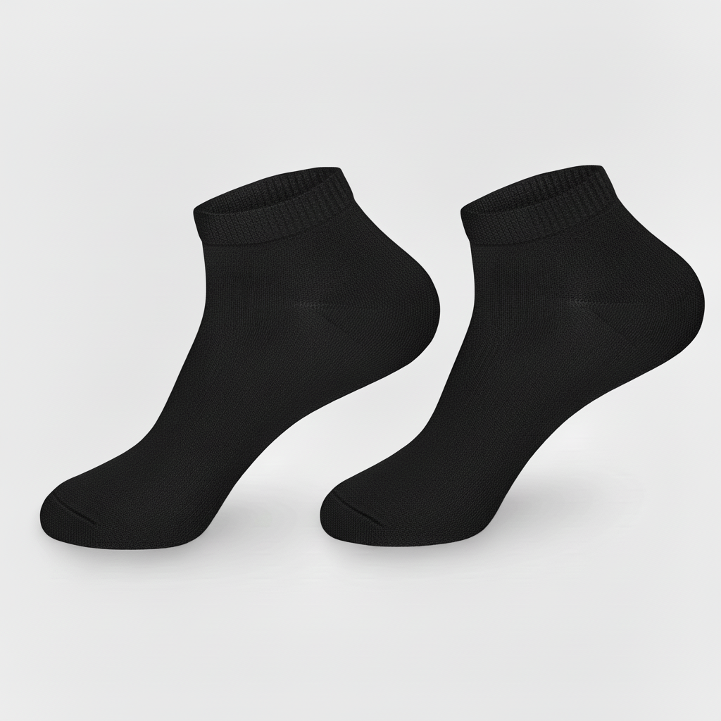 Premium Bamboo Sneaker Socks – Pack of 5 (Mixed Colors)