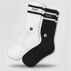 Premium Sports Socks – Twin Pack Black &amp; White