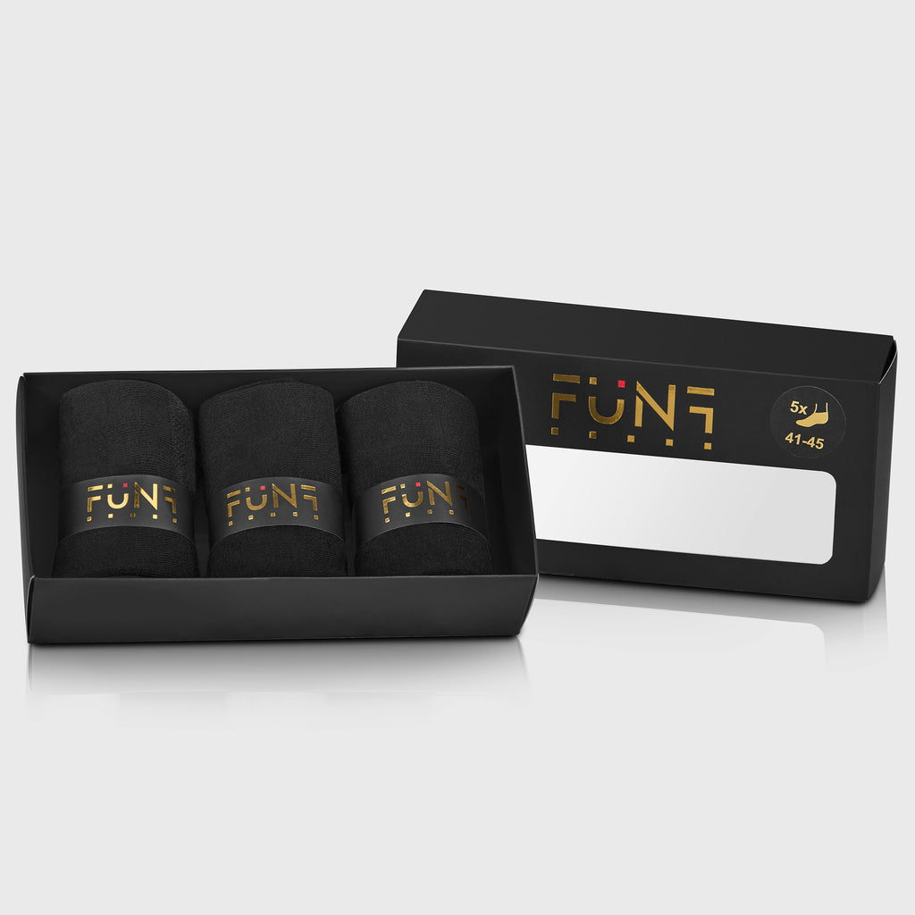 Premium Bamboo Business Socks – 3 Pack Black