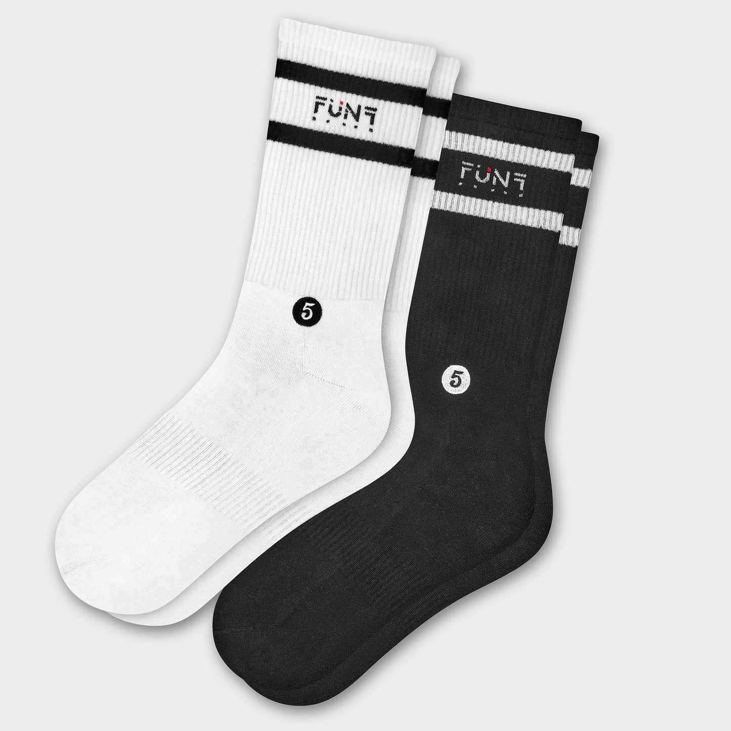 Sportsocken im Doppelpack - Schwarz & Weiß